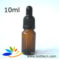 10ml amber essential oil glass bottle,black polypropylene straight glass pipette droppers feature tamper evident seals